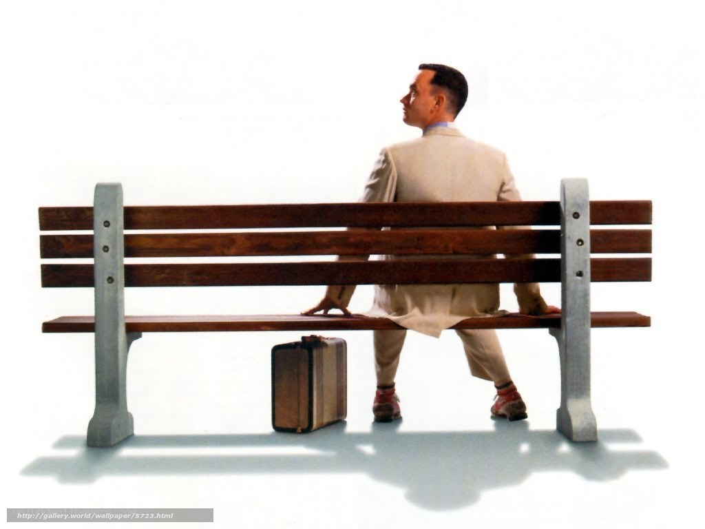 man sitting on bench