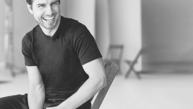 Man Sitting on Chair — Black, Happy