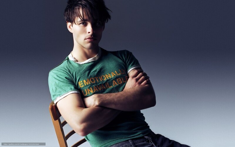 Man Sitting on Chair — Green, Dramatic