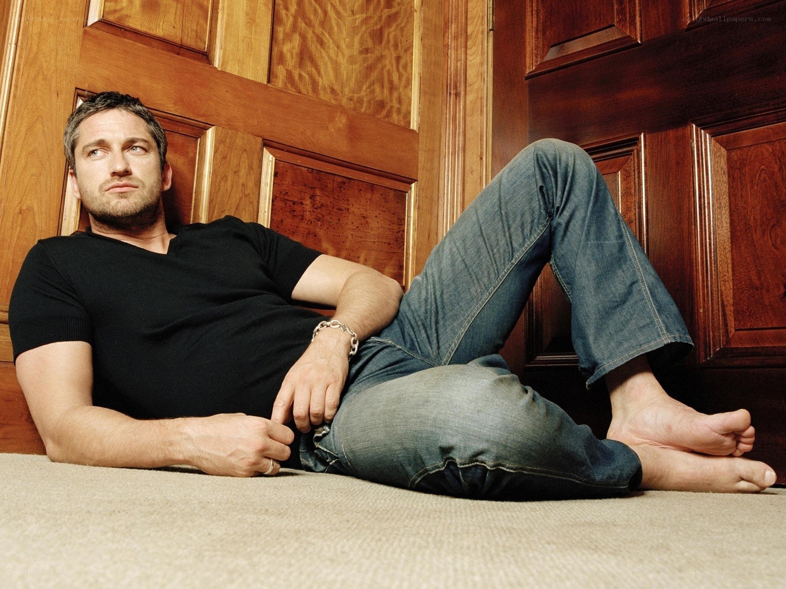 man sitting on floor
