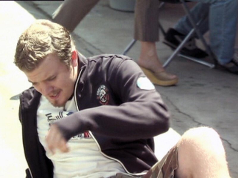man sitting on ground