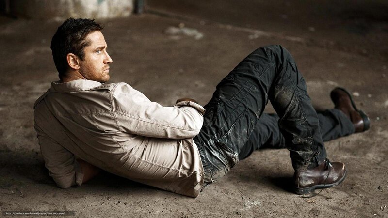 Man Sitting on Ground — Brown, Dramatic