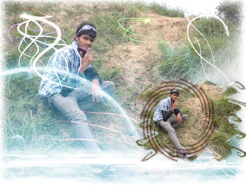 Man Sitting on Hillside