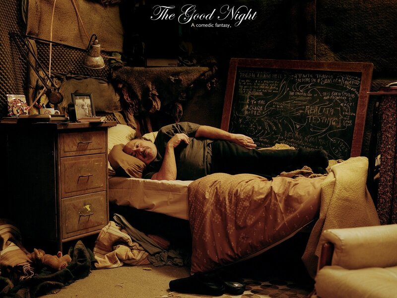 Man Sleeping in Bed — Brown