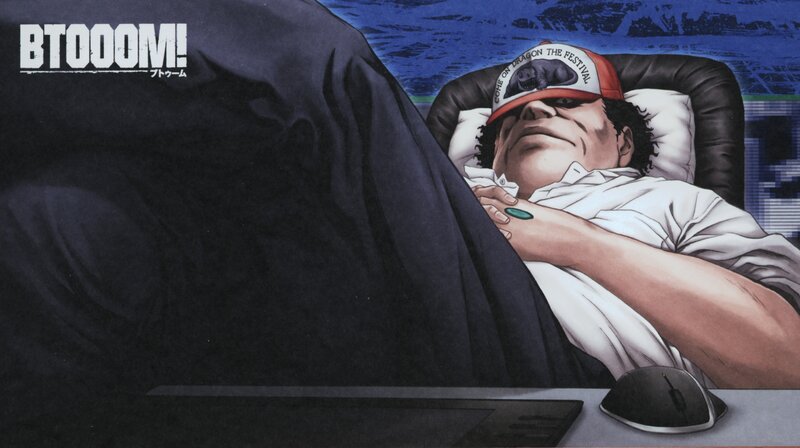 Man Sleeping in Chair — Black, Calm