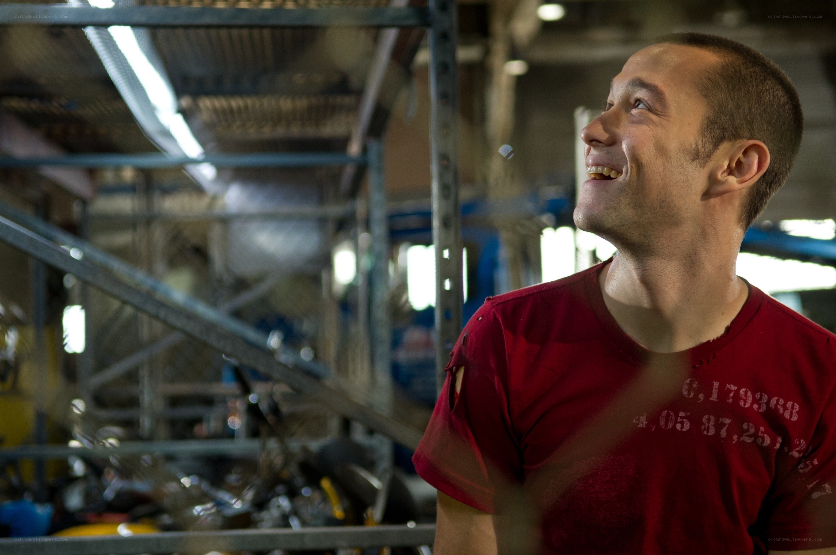 man smiling in workshop