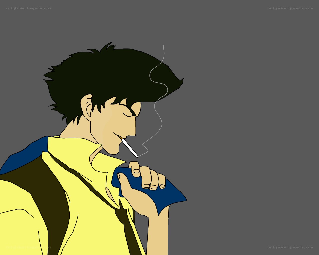 man smoking a cigarette