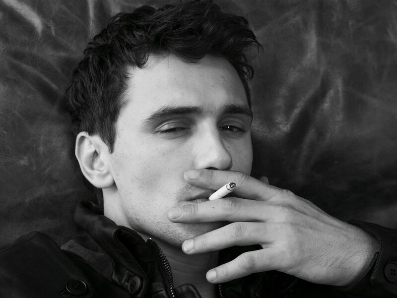 man smoking a cigarette