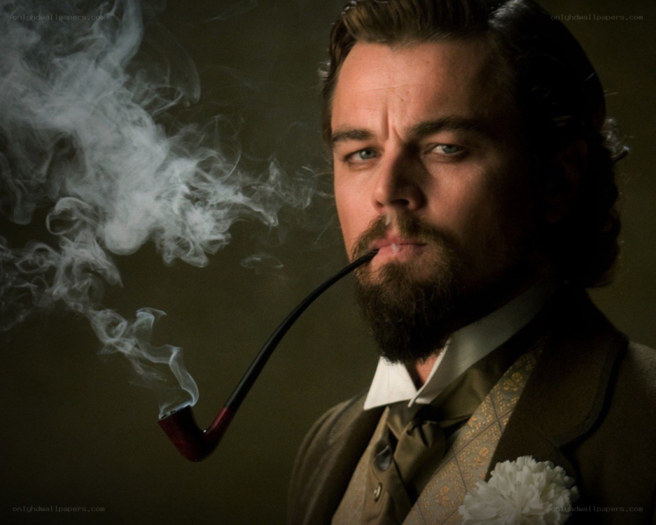 man smoking a pipe