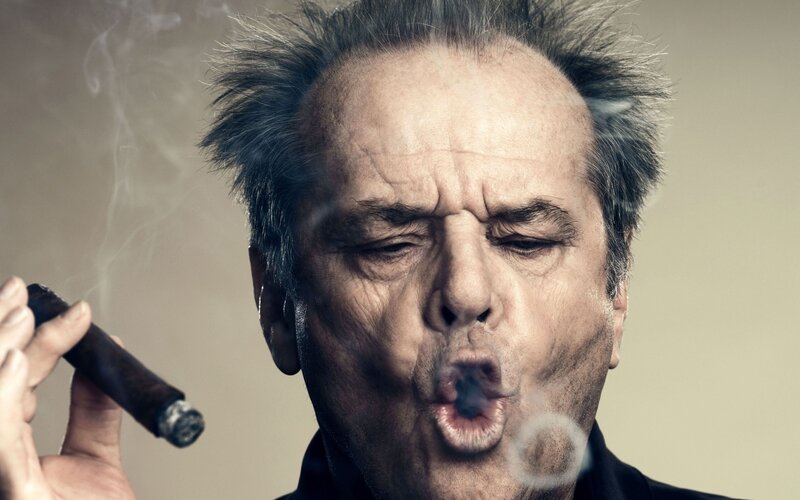 Man Smoking Cigar — Brown