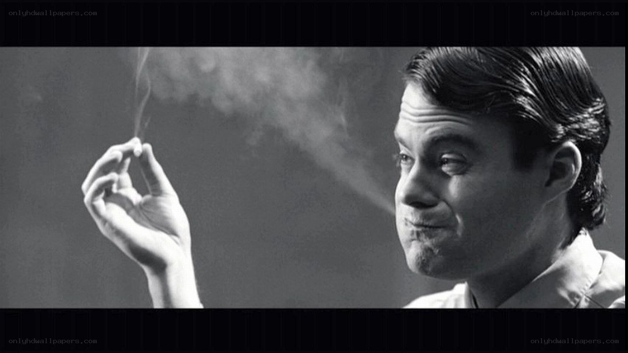 man smoking cigarette