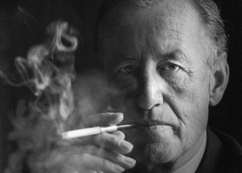 Man Smoking Cigarette — Black, Dramatic, Photograph, Smoke, Hand