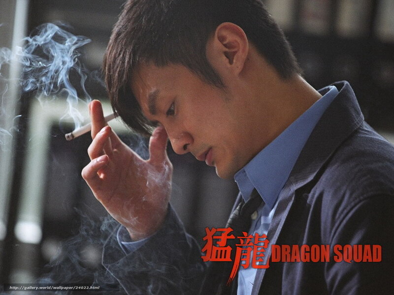 Man Smoking Cigarette — Blue