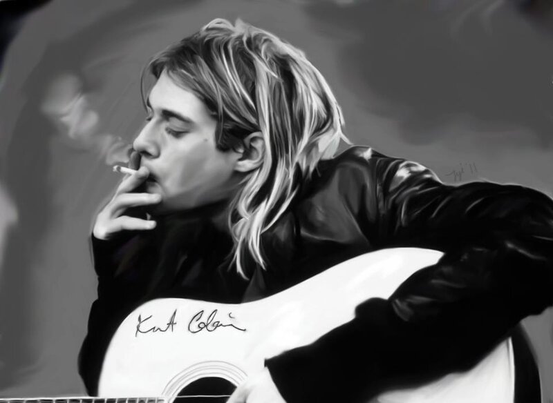 Man Smoking Guitar