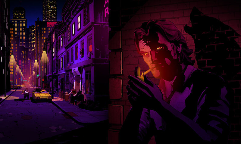 Man Smoking in Alley