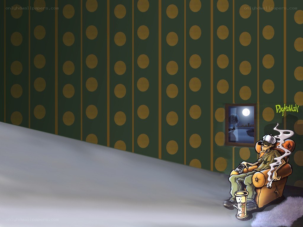 man smoking in armchair