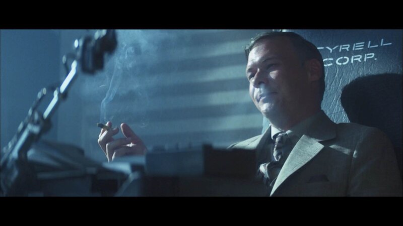 man smoking in office