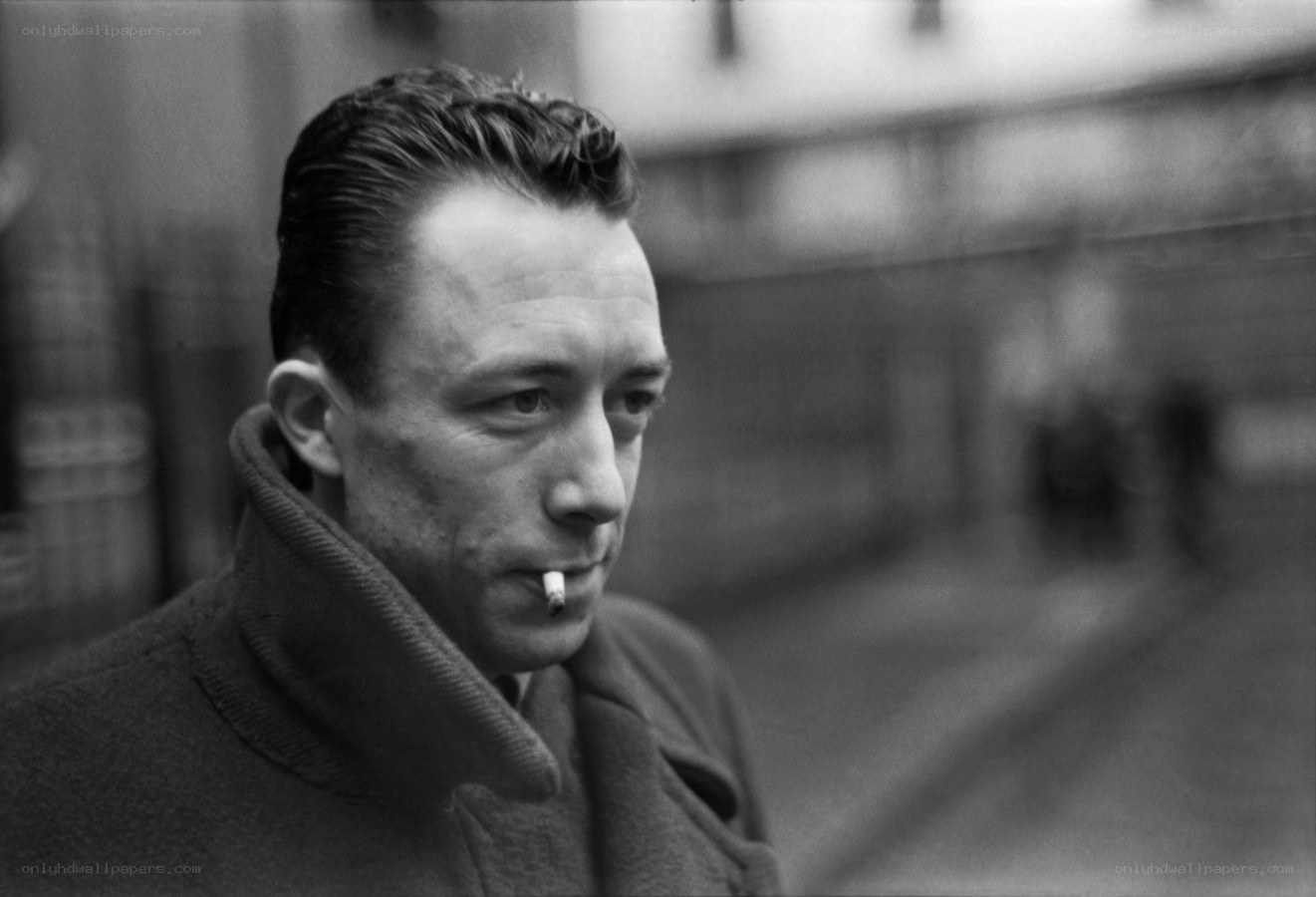 Man smoking on a street