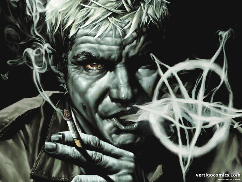 Man smoking with smoke art