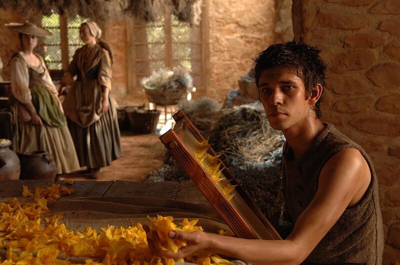 man sorting yellow flowers