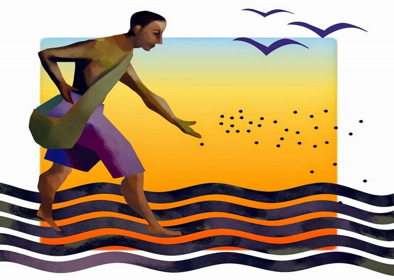 Man Sowing Seeds