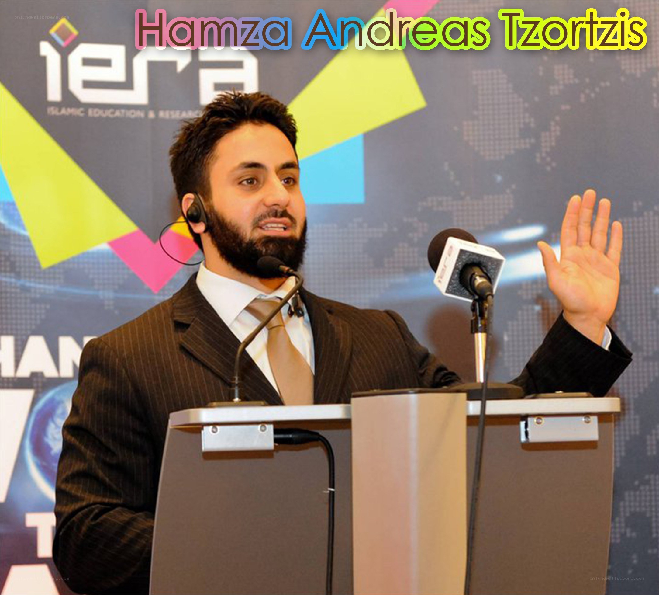 Man speaking at a podium