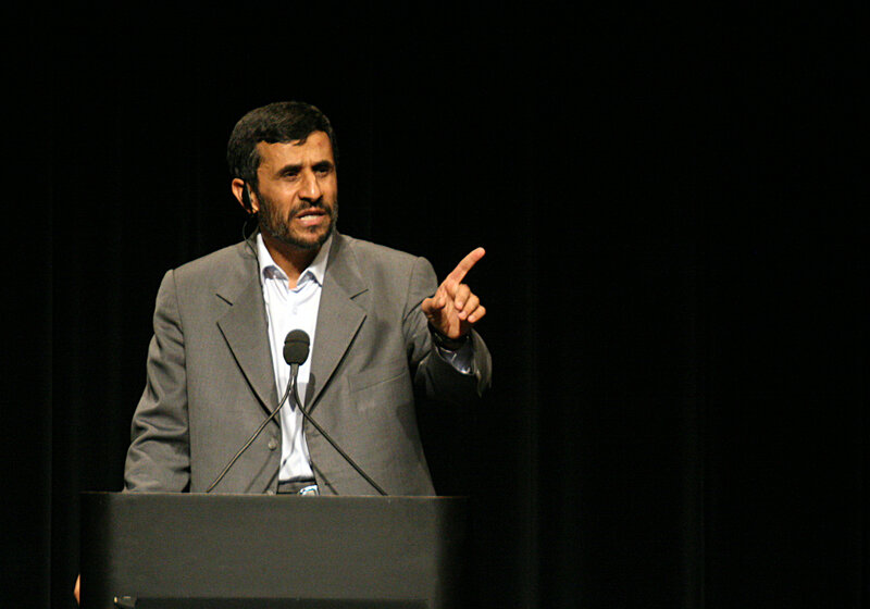 Man speaking at a podium