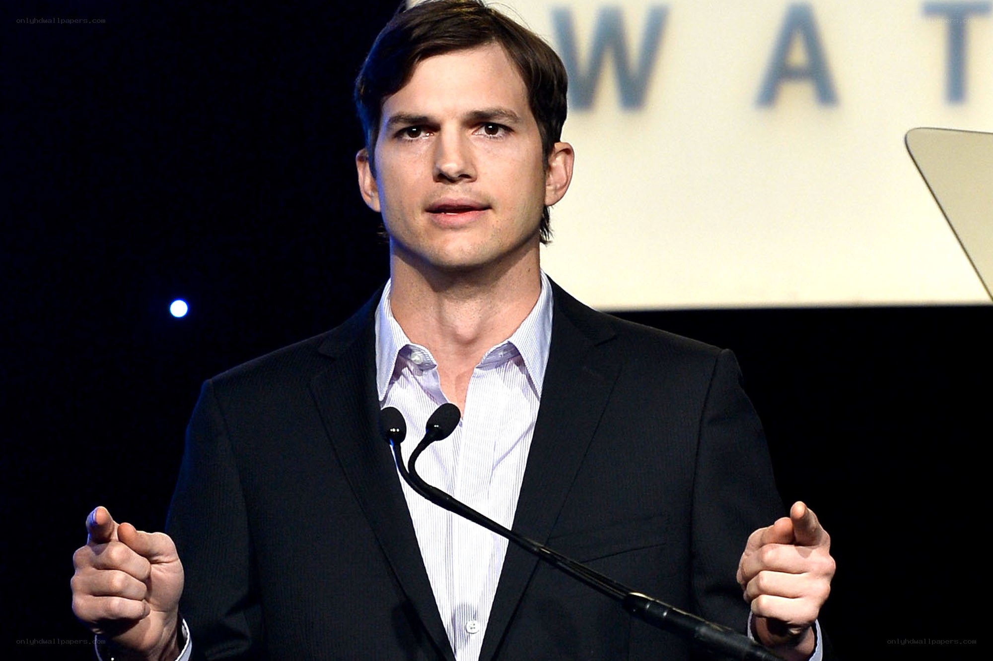 man speaking at event