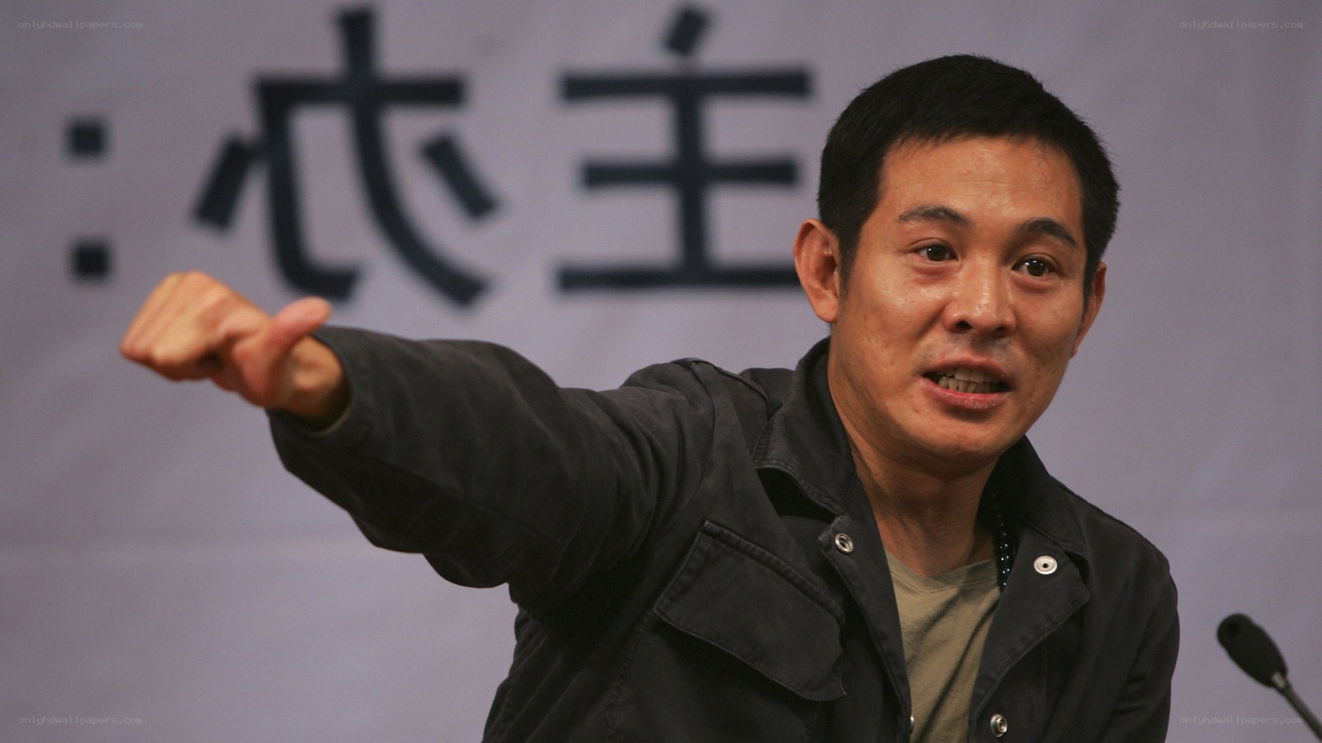 man speaking at event