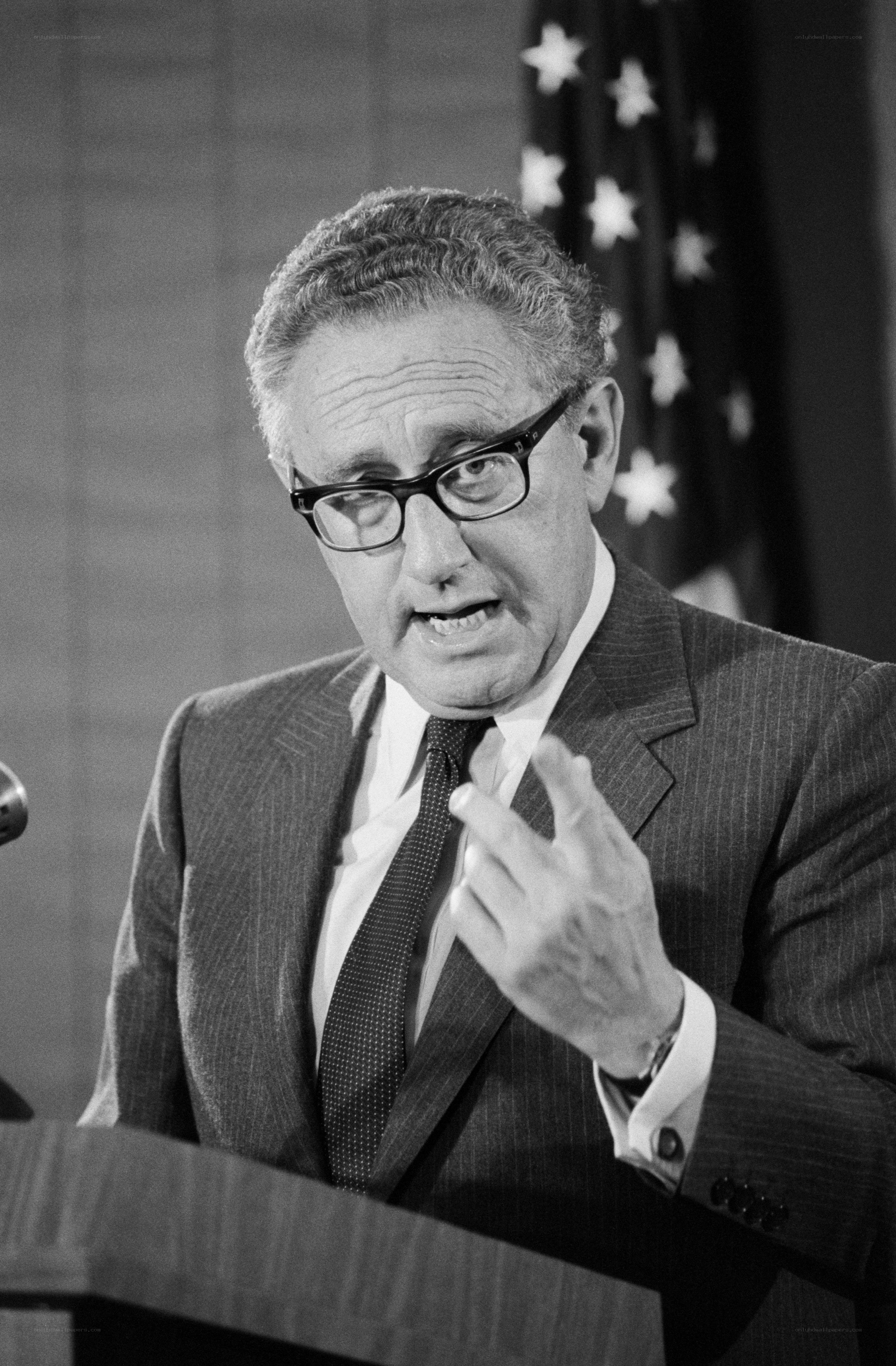 Man speaking at podium