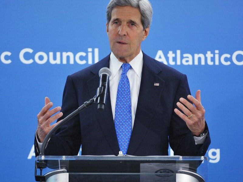 Man Speaking at Podium — Blue, Formal, Photograph, Microphone
