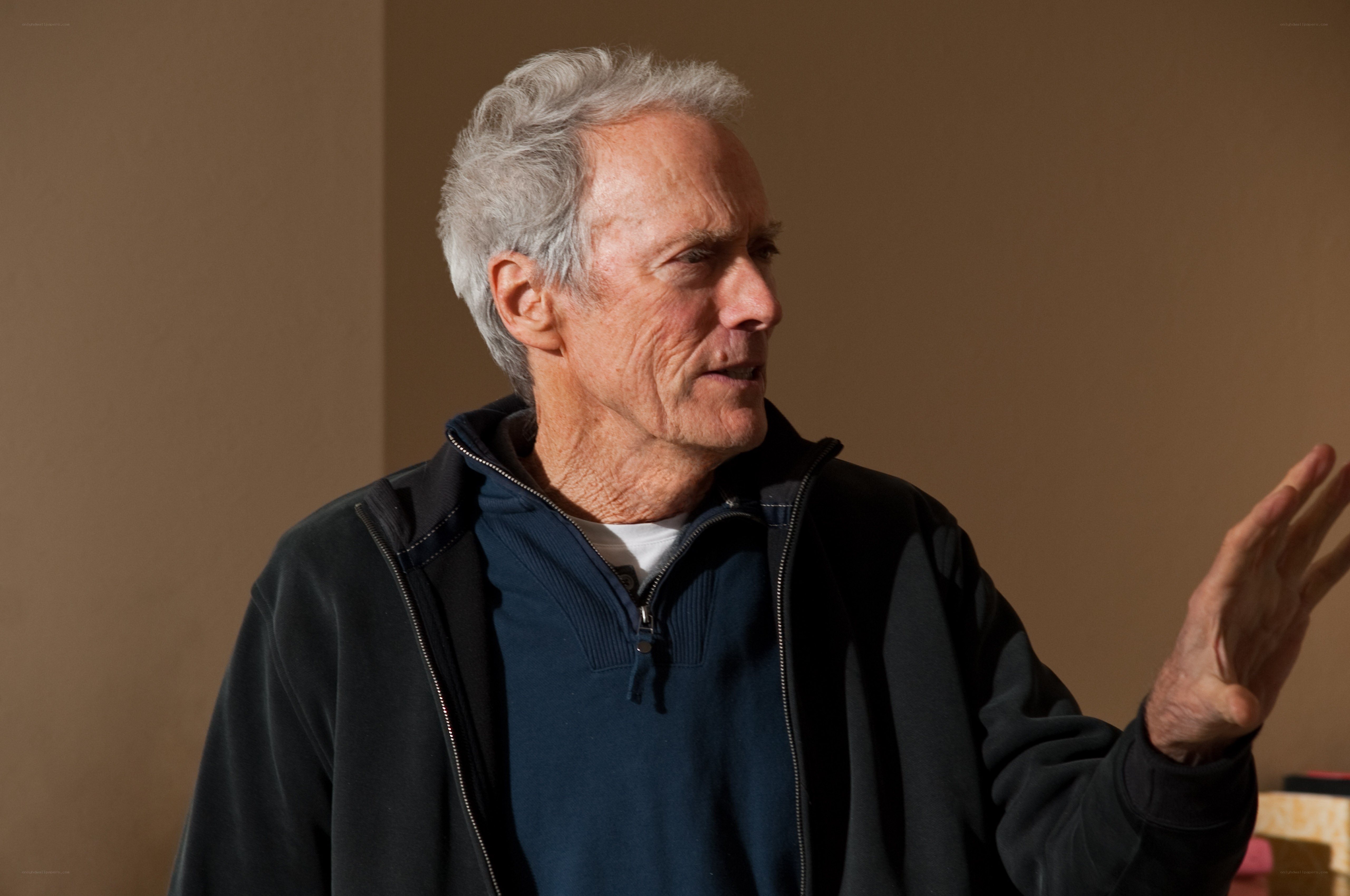 man speaking in a room