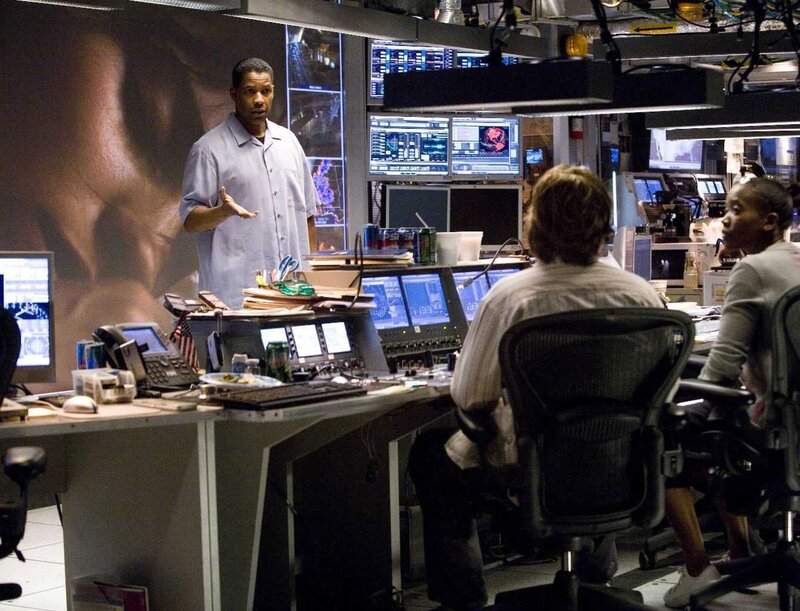 Man Speaking in Control Room