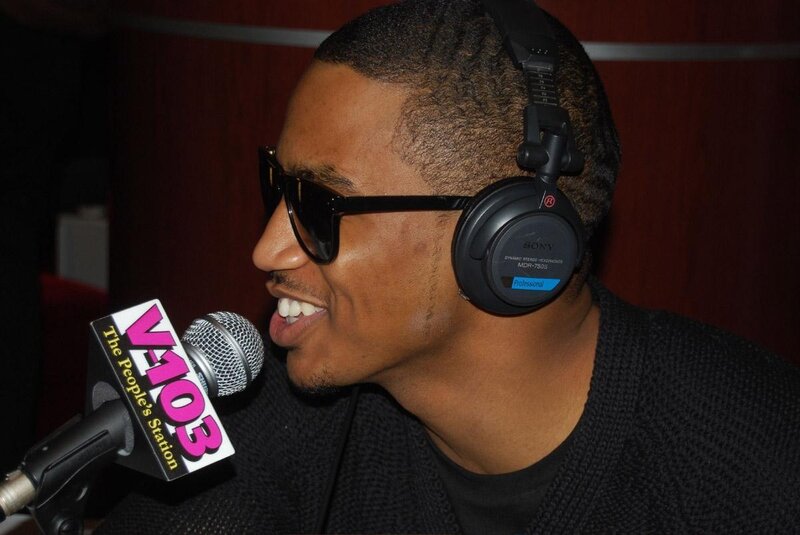 man speaking into microphone