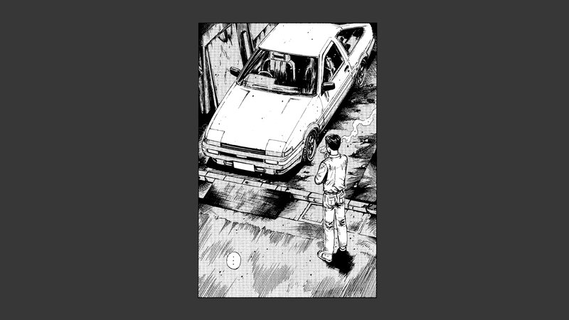 Man Standing by Car — Black, Dramatic
