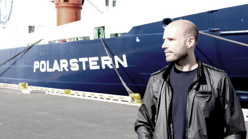 Man standing by ship