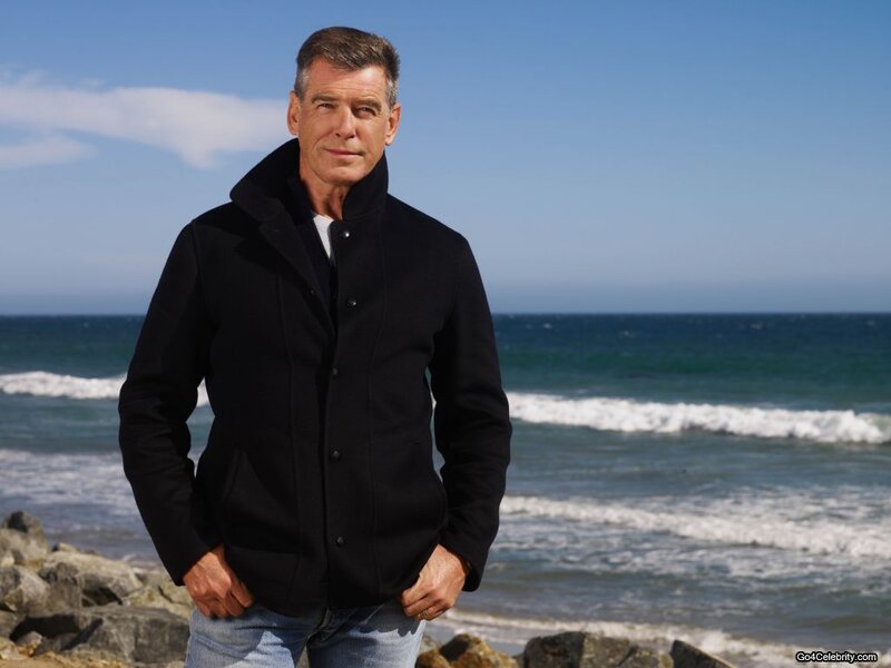 Man Standing on Beach — Blue, Calm