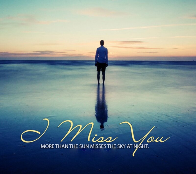 Man Standing on Beach — Blue, Serene