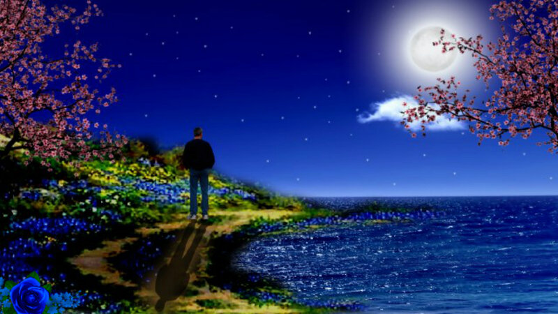 Man Standing on Hill