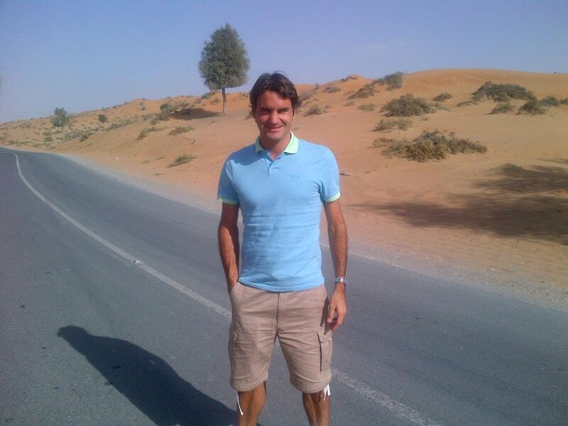 Man Standing on Road