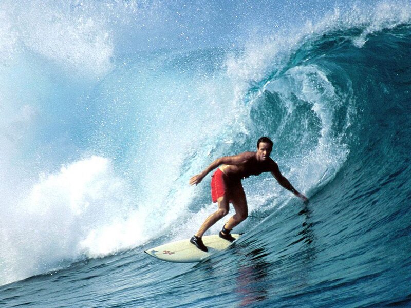 Man Surfing Wave