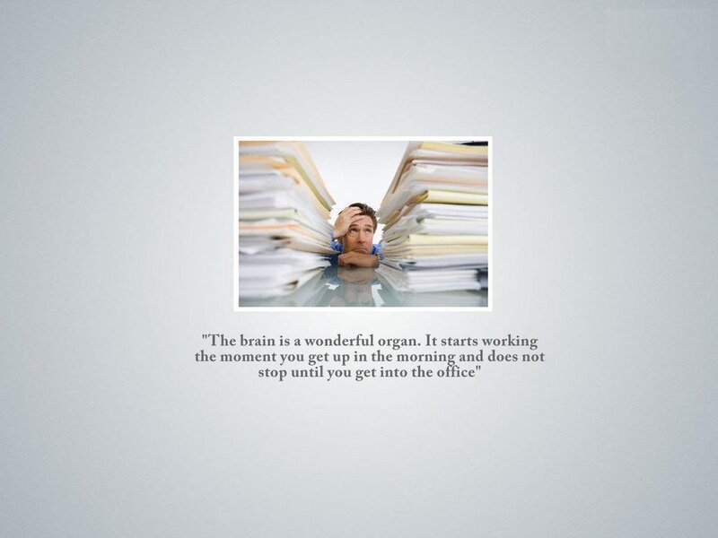 Man Surrounded by Papers