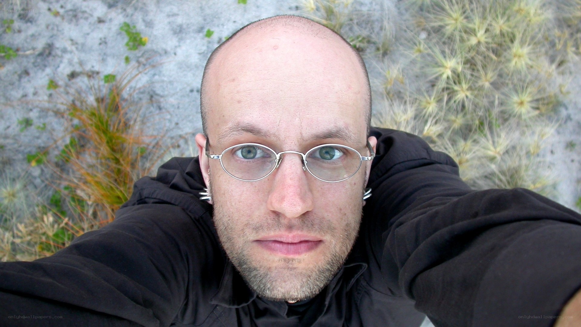 man taking selfie outdoors