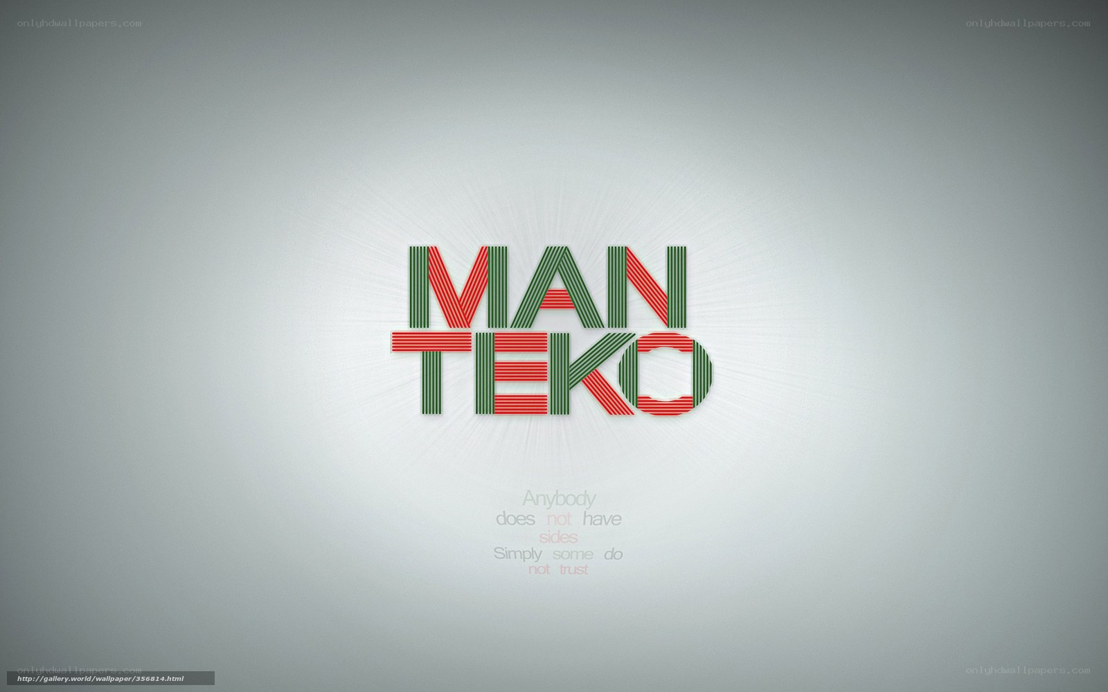 Man Teko text design