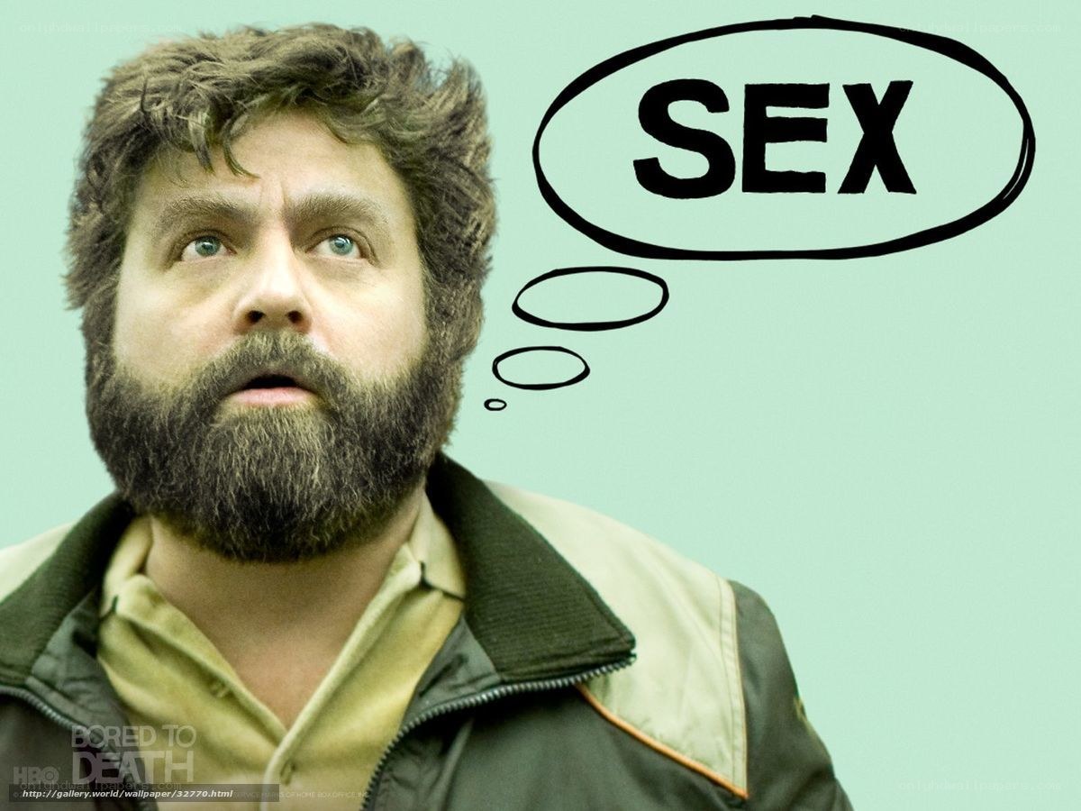 man thinking about sex