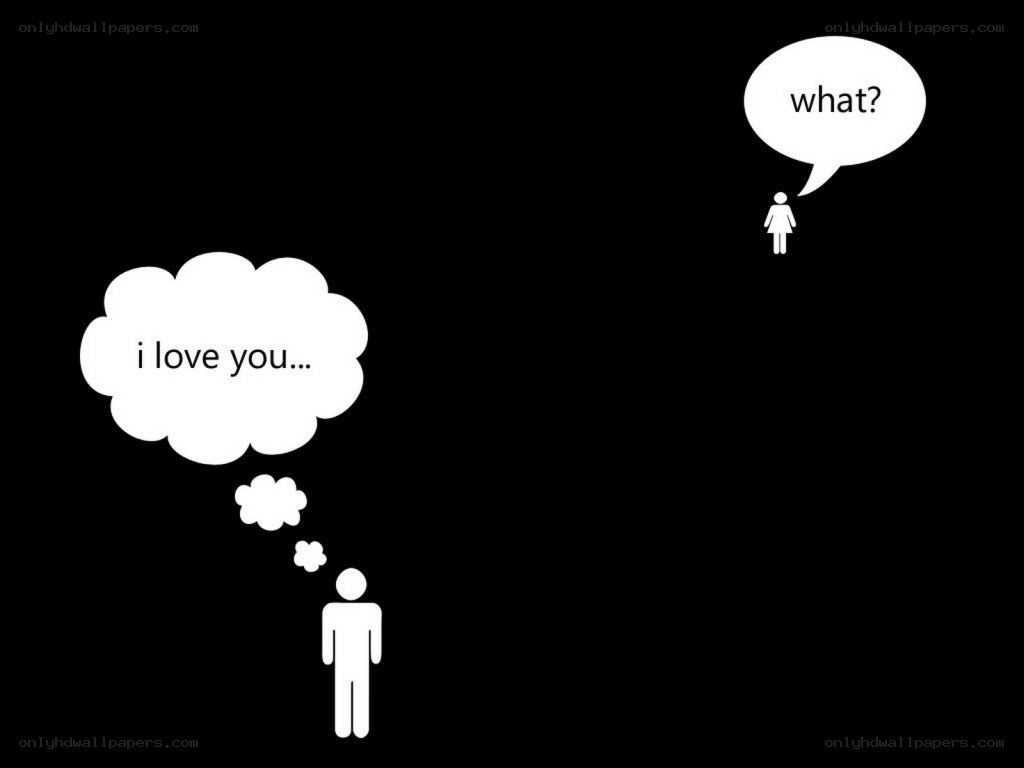 man thinking i love you