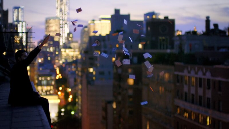 Man Throwing Cards
