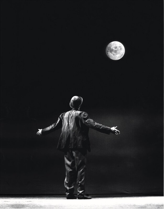 Man under the moon