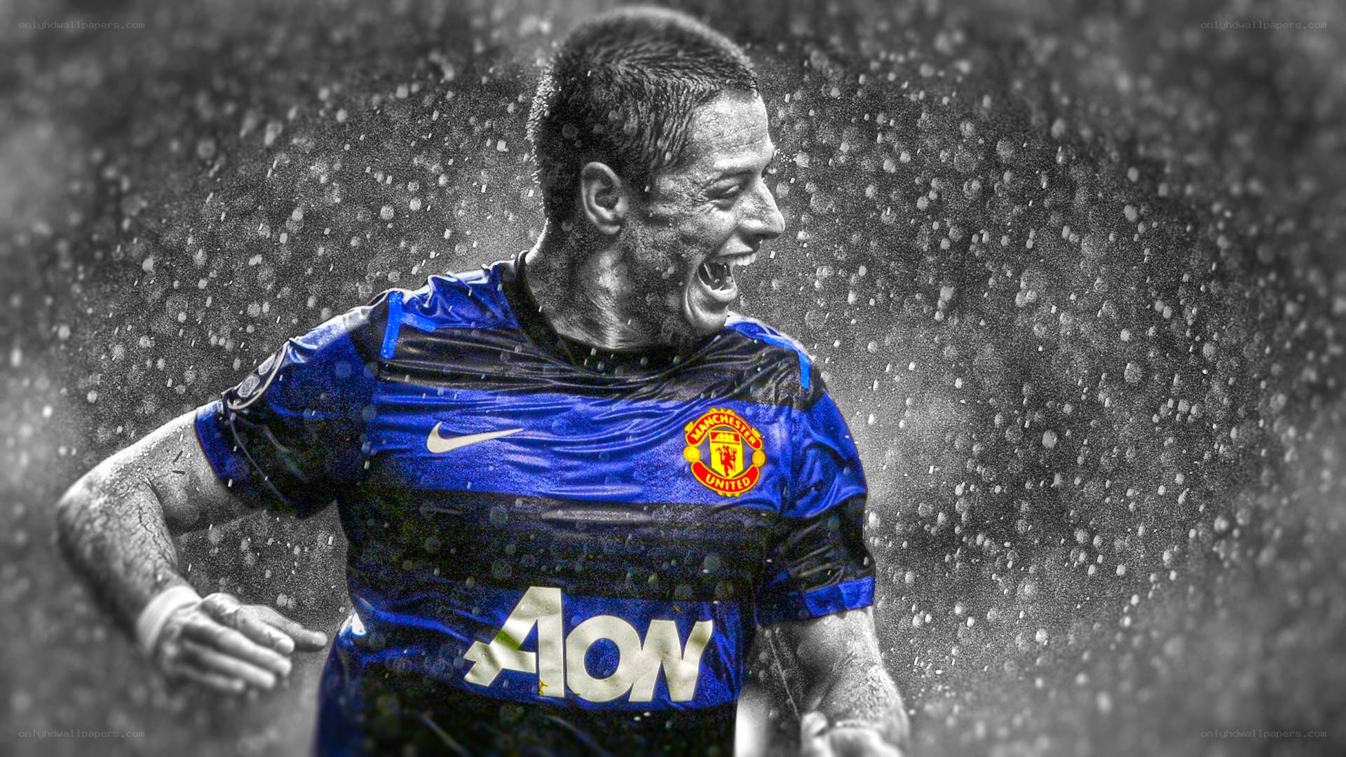 Man United player celebrating