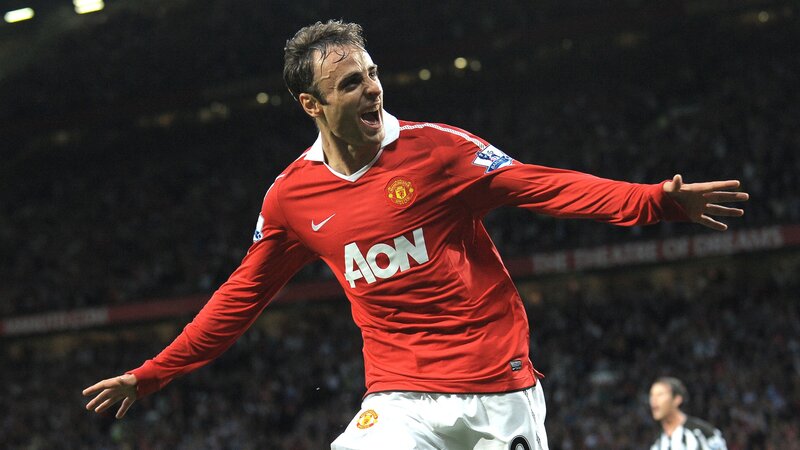 Man United player celebrating